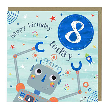 Card 8 Today Robot